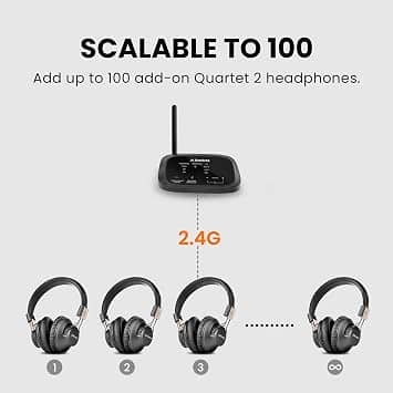 Avantree Quartet 2 Headphones & Earbuds Black New