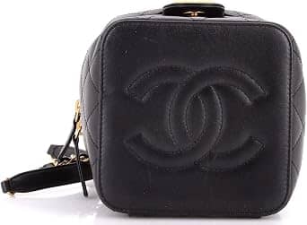 Chanel Vanity Case Top Handle Women's bags Vintage Hard Case (1990s) Black Caviar Medium New