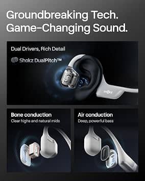 Shokz OpenRun Pro 2 Headphones & Earbuds Blue New
