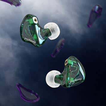 BASN BC100 Headphones & Earbuds Green New