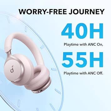 Soundcore Space One Headphones & Earbuds Pink New