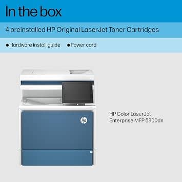 HP Color LaserJet Ent MFP 5800dn Printers Refurbished - Excellent