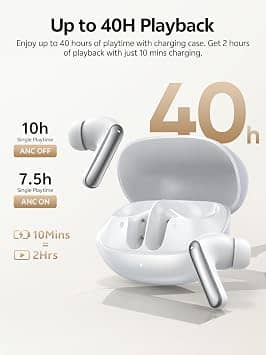 QCY MeloBuds N20 Headphones & Earbuds White New