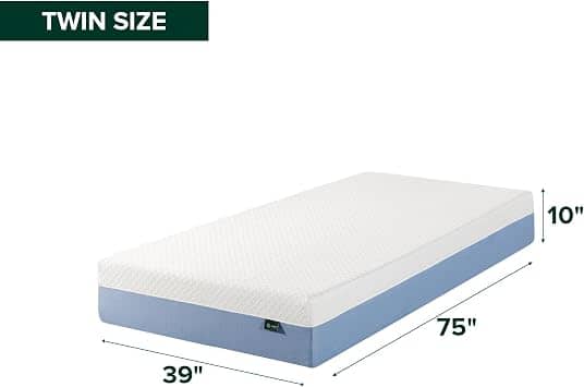 Zinus Cooling Essential Mattresses New Twin 6"