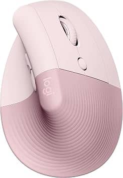 Logitech Lift Vertical Ergonomic Mice pink Refurbished - Excellent