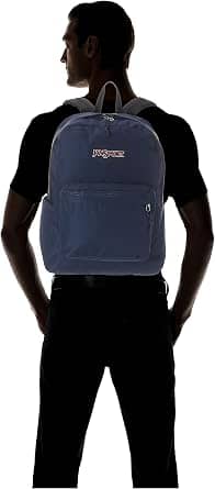 JanSport SuperBreak Plus Backpack Women's bags Grey 100% Recycled 600 Denier Polyester New