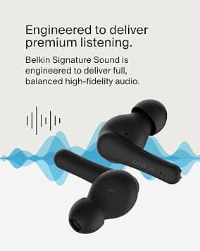 Belkin SoundForm Rhythm Headphones & Earbuds White New