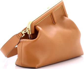 Fendi Fendi First Shoulder Bag Women's bags Small Black Leather New