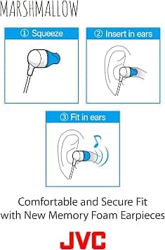JVC HAFX38MA Headphones & Earbuds Blue New
