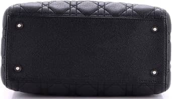 Dior Lady Dior Top Handle Women's bags Unspecified Black Leather New