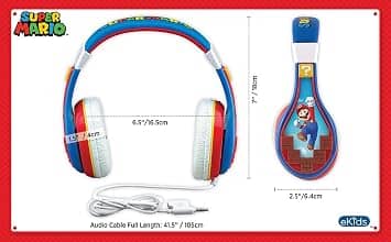 eKids MO140 Headphones & Earbuds Super Mario New