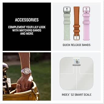Garmin Lily 2 Active Smartwatches Gold 51mm Aluminum Bluetooth New