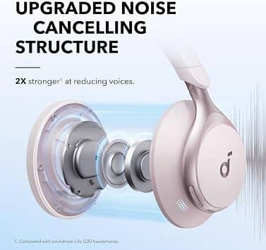 Soundcore Space One Headphones & Earbuds Pink New