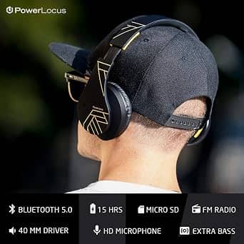 PowerLocus P2 Headphones & Earbuds Black New
