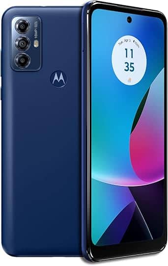 Motorola Moto G Play (2023) Cell Phones Black 32GB Tracfone Refurbished - Excellent
