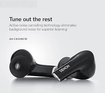 Denon AH-C830NCW Black Headphones & Earbuds New