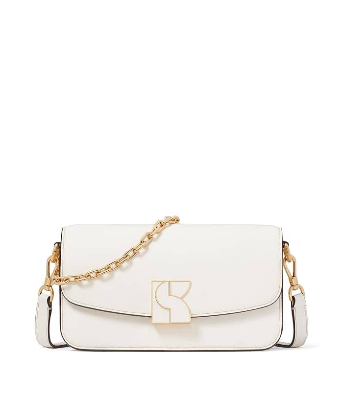 Kate Spade Dakota Women's bags Cream Smooth Leather Crossbody Small New