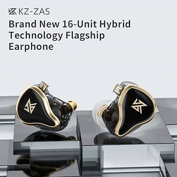 kz ZAS Headphones & Earbuds Black New
