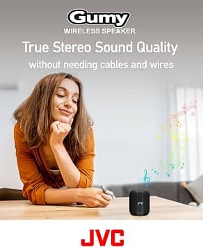 JVC GUMY Wireless Speaker Portable Bluetooth Speakers Black New