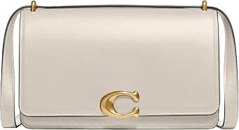 Coach Bandit Shoulder Bag Women's bags Ivory Refined Calf Leather New