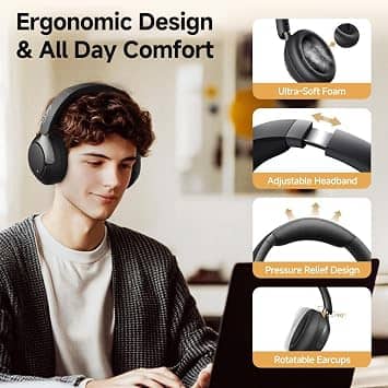QCY H3 PRO Headphones & Earbuds White New
