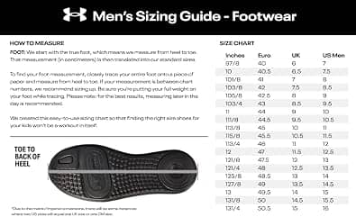 Under Armour Charged Edge Sneaker Black 8 New