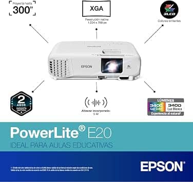 Epson PowerLite E20 Projectors New
