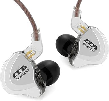 CCA C10 Headphones & Earbuds Black New