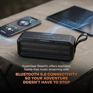 HyperGear BeastXL Portable Bluetooth Speakers Black New