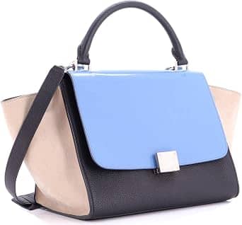 Celine Trapeze Top Handle Women's bags Small Green Leather New
