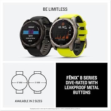 Garmin fēnix 8 – 51 mm, Solar Smartwatches Graphite 51mm New
