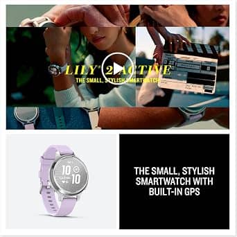 Garmin Lily 2 Active Smartwatches Gold 51mm Aluminum Bluetooth New