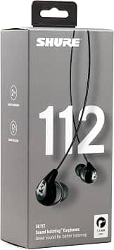 Shure SE112-GR Headphones & Earbuds Gray New