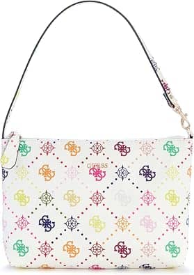 Guess Emelie Tote Women's bags Mini White Faux Leather New