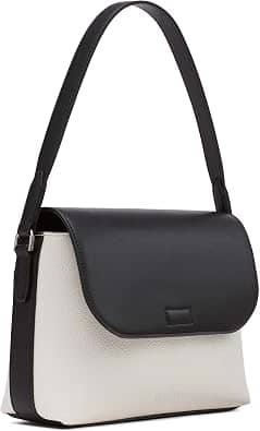 Calvin Klein Millie Shoulder Bag Women's bags Small Silver Vegan Leather New