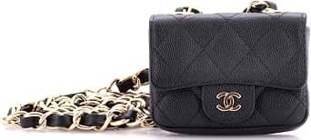 Chanel Classic Flap Belt Bag Women's bags Unspecified White Quilted Gold New