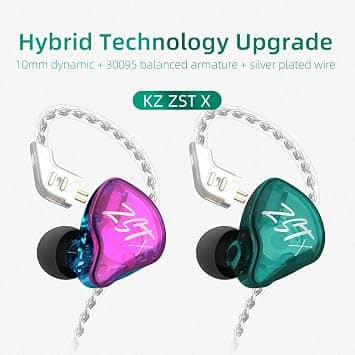 CCA KZ ZST Headphones & Earbuds Purple New