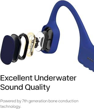 Shokz Open Swim Headphones & Earbuds Blue New