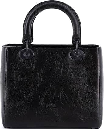 Dior Lady Dior Top Handle Women's bags Unspecified Black Leather New
