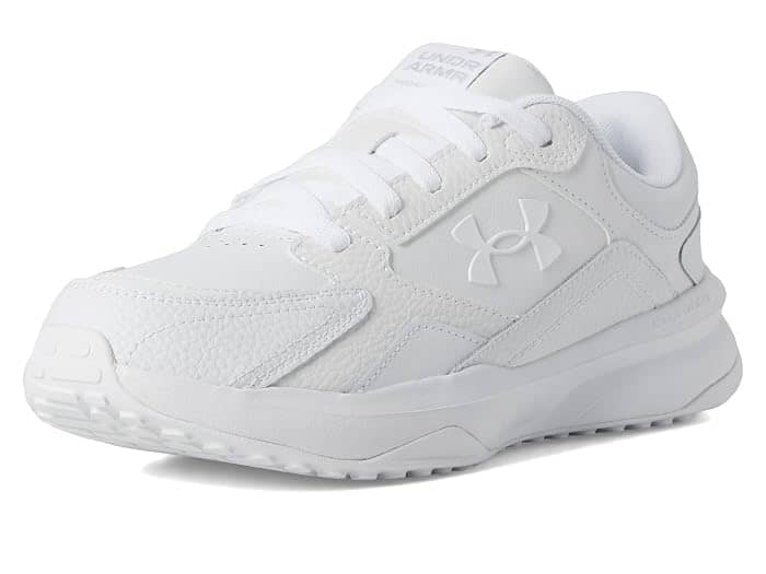 Under Armour Edge Leather Sneaker White Full Size Run New
