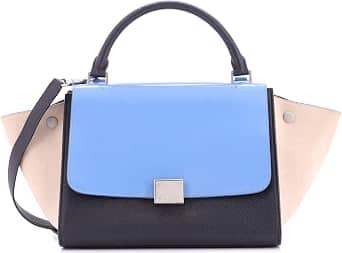 Celine Trapeze Top Handle Women's bags Small Green Leather New