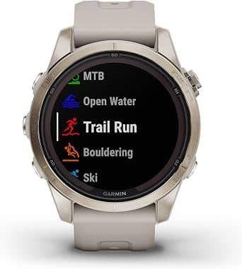 Garmin fēnix 7S Pro - Sapphire Solar Edition Smartwatches Gold 42mm Used - Like New