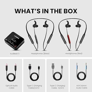 Avantree HT41866-Q Headphones & Earbuds Black New