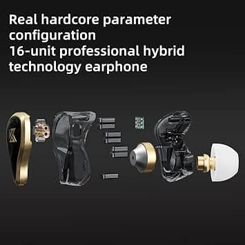 kz ZAS Headphones & Earbuds Black New