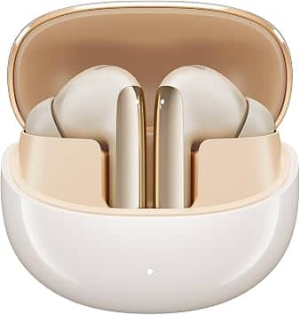QCY HT08 Headphones & Earbuds Gold New