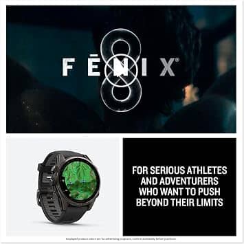 Garmin fēnix 8 – 43 mm Smartwatches Silver/Whitestone 43mm New