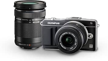Olympus E-PM2 Digital Cameras Silver New w/ 14-42mm Kit