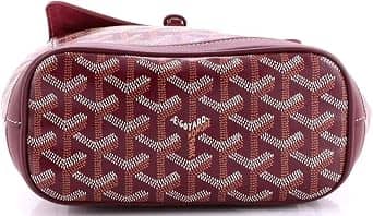Goyard Alpin Backpack Women's bags Mini Burgundy Coated Canvas New