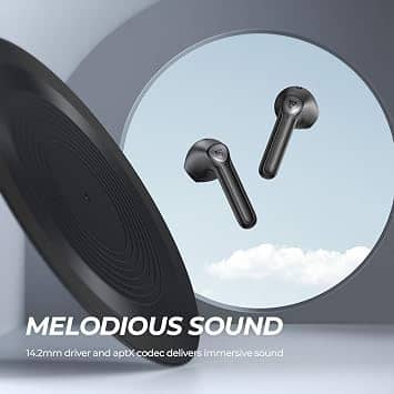 SoundPEATS TrueAir2 Headphones & Earbuds Black New