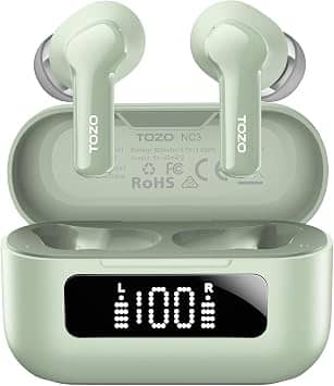 TOZO T11141 Headphones & Earbuds Green New